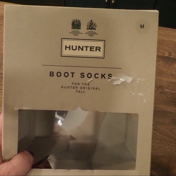 NWT Hunter black faux fur tall boot socks M 5-7 - Picture 10 of 10